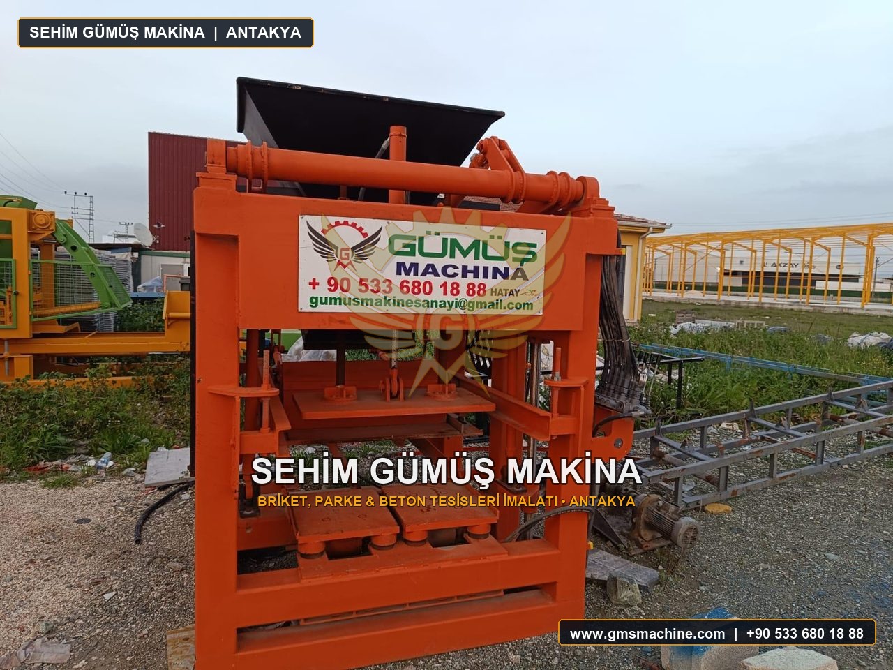 SG-4 S — 4'lü Tek Bunkerli Briket Makinesi